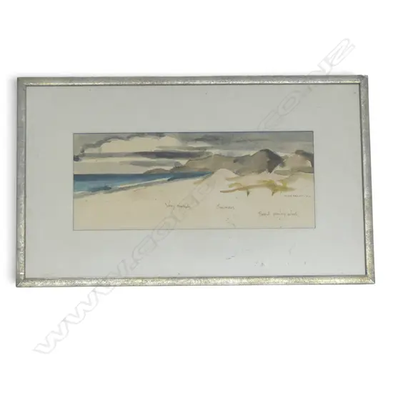 COASTAL W/C SIGNED HELEN BROWN H140 W350MM