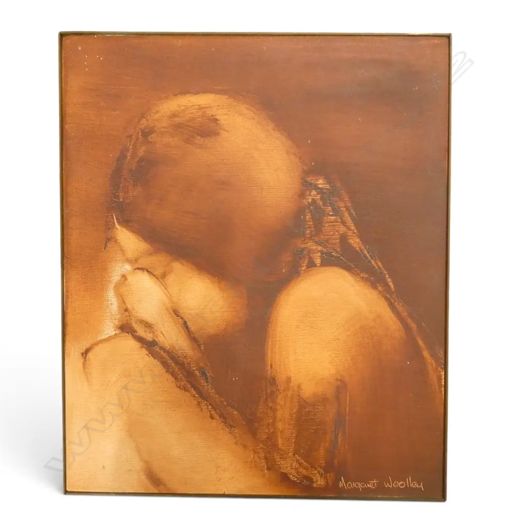 MARGARET WOOLLEY, UNTITLED, OIL ON BOARD, 310x255mm Image 1++