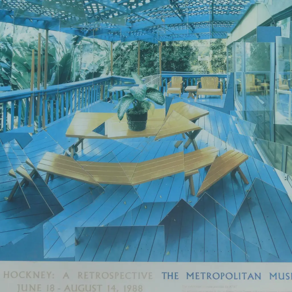 DAVE HOCKNEY: A RETROSPECTIVE AT THE METROPOLITAN MUSEUM OF ART JUNE 18 - AUGUST 14 1988 710x880mm Image 1++