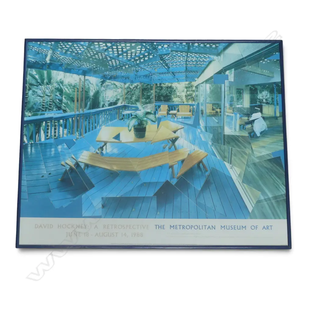 DAVE HOCKNEY: A RETROSPECTIVE AT THE METROPOLITAN MUSEUM OF ART JUNE 18 - AUGUST 14 1988 710x880mm Image 1++