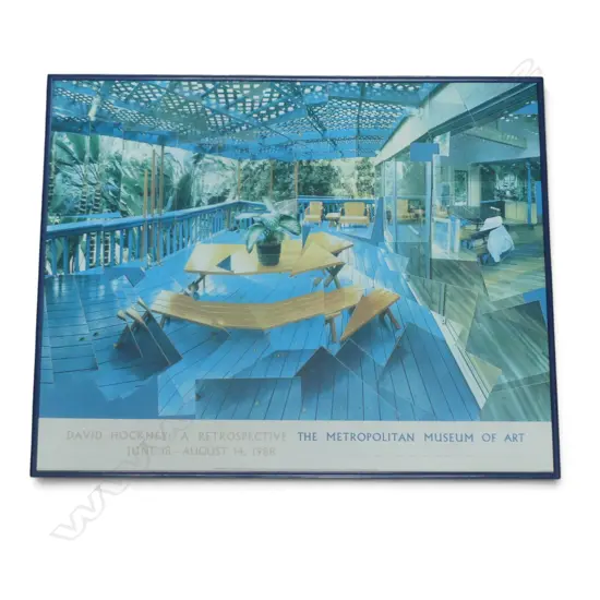 DAVE HOCKNEY: A RETROSPECTIVE AT THE METROPOLITAN MUSEUM OF ART JUNE 18 - AUGUST 14 1988 710x880mm