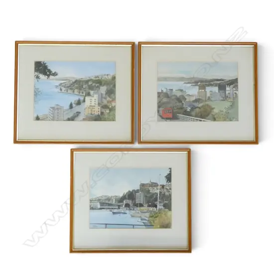 PETER LEITCH, 3 PRINTS OF WELLINGTON, 200x280mm