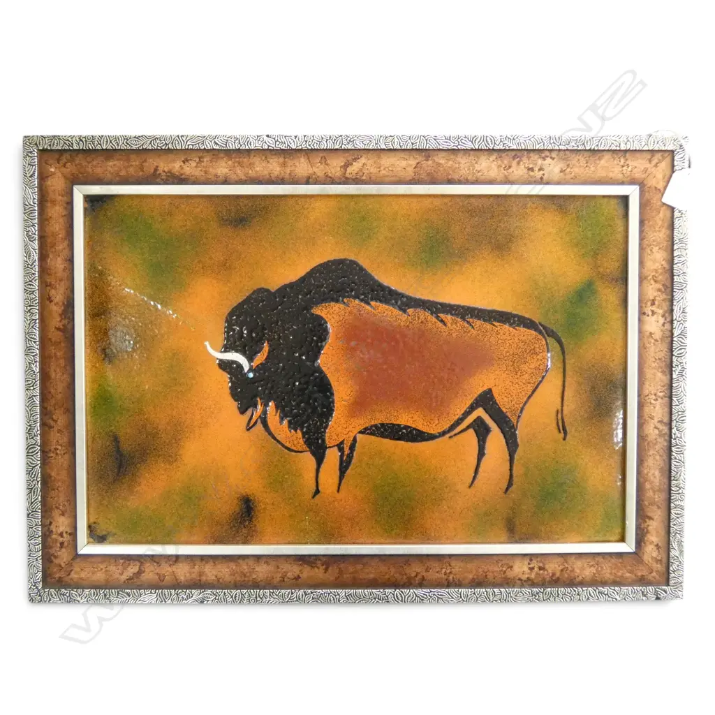 ENAMEL BUFFALO ARTWORK 320x500mm Image 1++