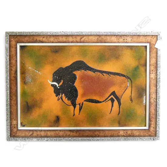 ENAMEL BUFFALO ARTWORK 320x500mm