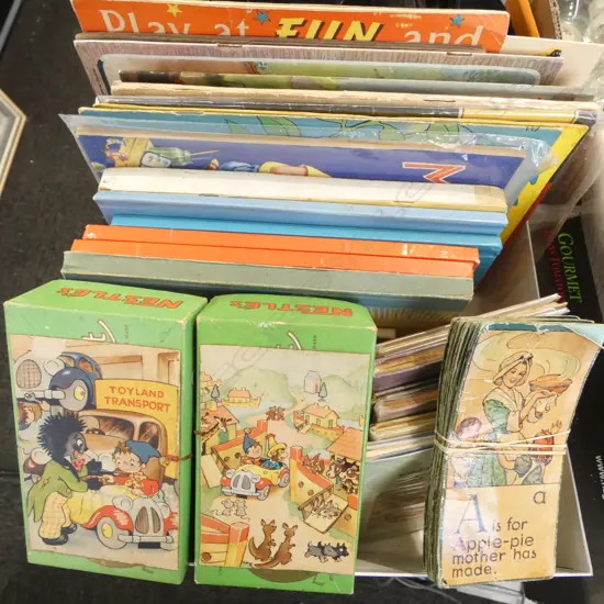 ASST. VINTAGE CHILDREN'S BOOKS, PUZZLES, GAMES ETC