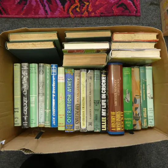 COLLECTION CRICKET THEMED BOOKS