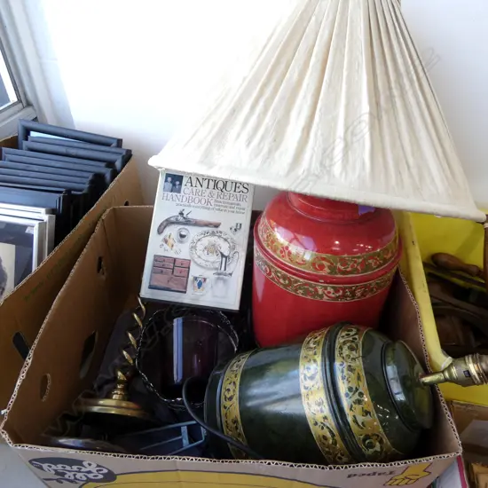 ASST. COLLECTIBLES Incl. TABLE LAMPS, E/P, etc 