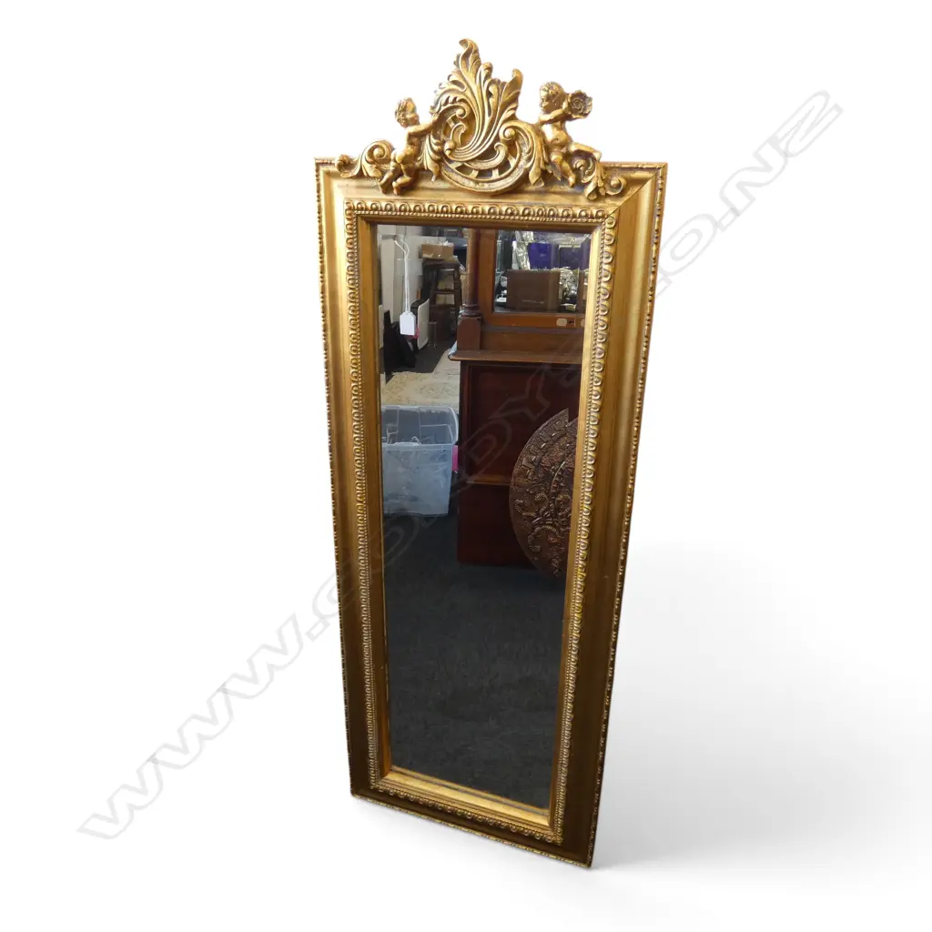 GILT FRAMED MIRROR 1420x525mm Image 1++