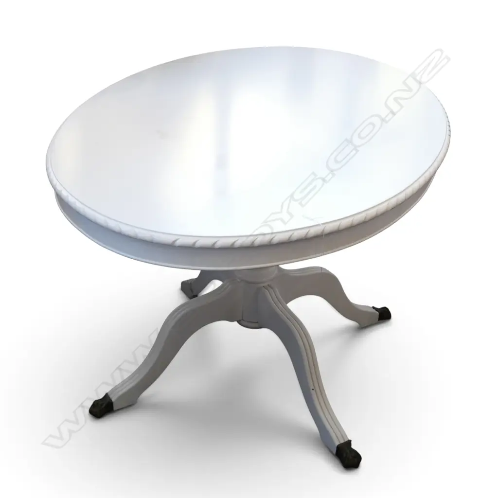 REGENCY STYLE WHITE PAINTED TABLE 1350x920x760mm Image 1++