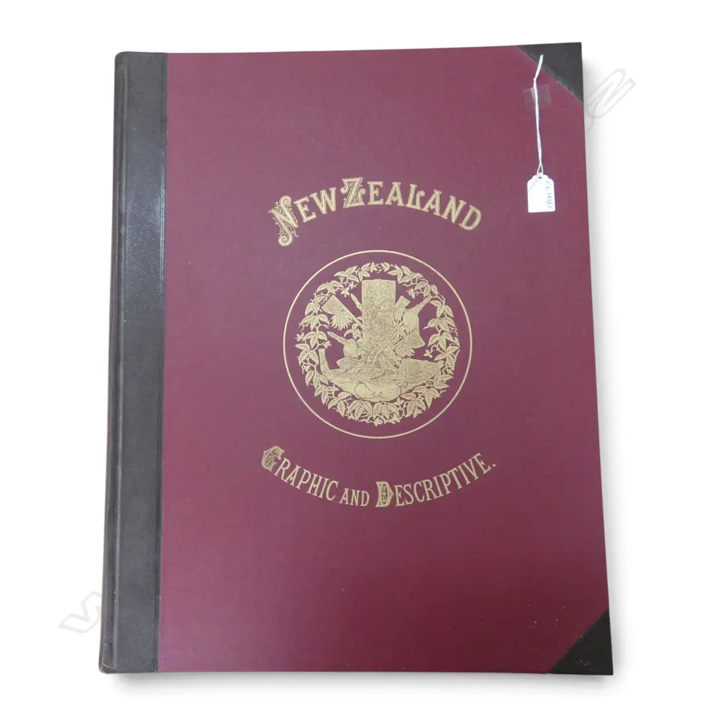 1973 FACSIMILE 'NEW ZEALAND GRAPHIC & DESCRIPTIVE' C. D. BARRAUD 1877 575x455mm Image 1++