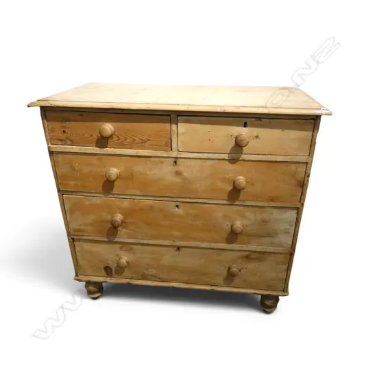 ANTIQUE PINE CHEST OF DRAWERS 1040x490x1000mm