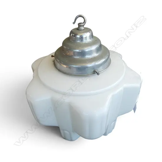 DECO GLASS LIGHT FITTING H.360mm, 350mm dia