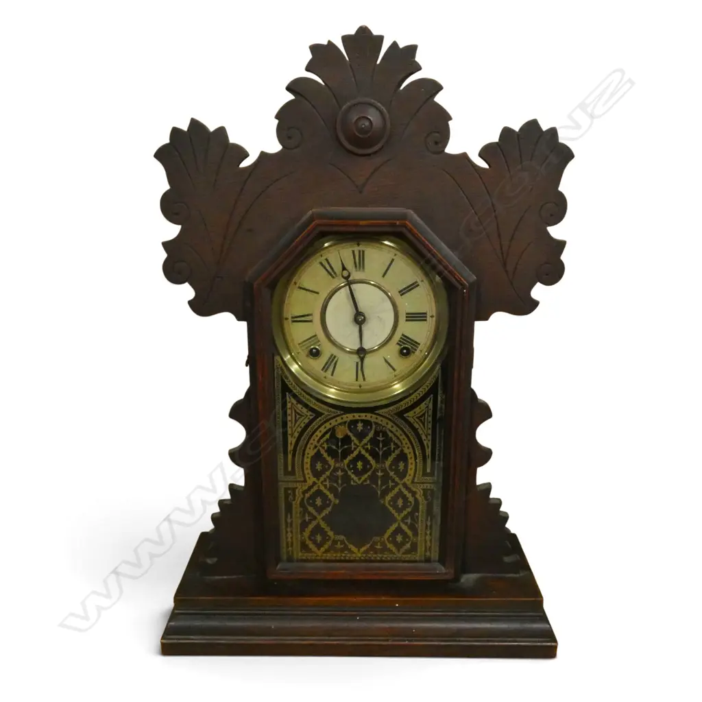 ANTIQUE ANSONIA GINGERBREAD MANTLECLOCK H570MM Image 1++