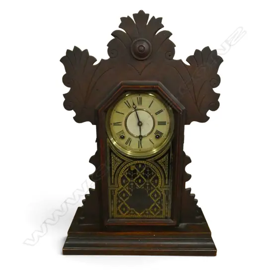 ANTIQUE ANSONIA GINGERBREAD MANTLECLOCK H570MM