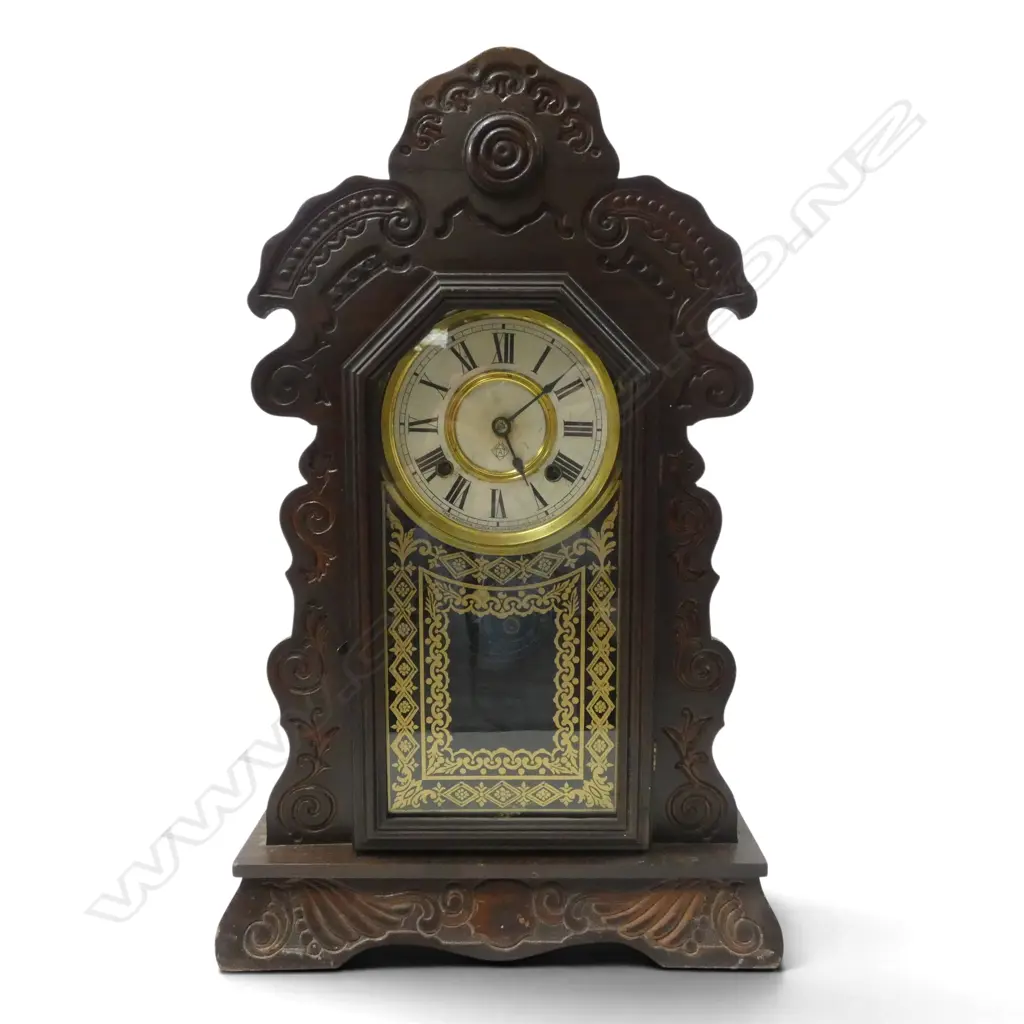 ANTIQUE ANSONIA GINGERBREAD MANTLECLOCK H570MM Image 1++
