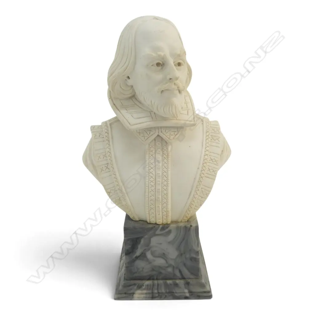 COMPOSITE BUST OF SHAKESPEARE BY MICHAEL WEIR H.210mm Image 1++