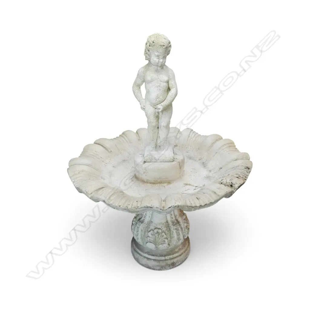 CONCRETE 3 PIECE 'MANNEKEN PIS' GARDEN WATER FEATURE Image 1++