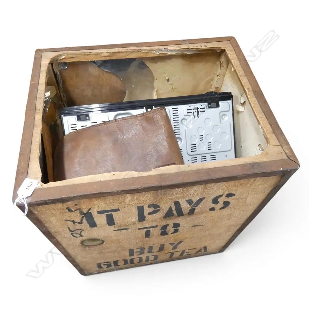 INDIAN TEA CHEST 510x410x605mm w. SAMSUNG SPEAKER SYSTEM ETC Image 1++