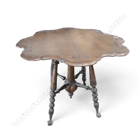 ANTIQUE MAHOGANY SIDE TABLE C.1900 H.605mm, 740mm dia SOME MARKS