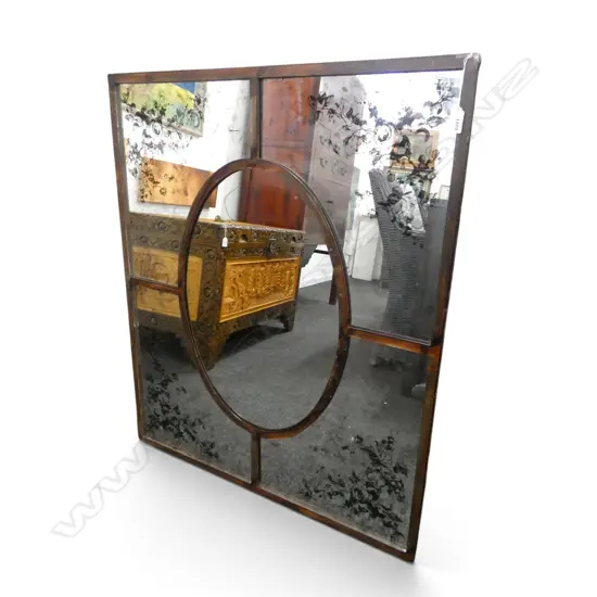 MODERN MIRROR, METAL FRAME 910x760mm