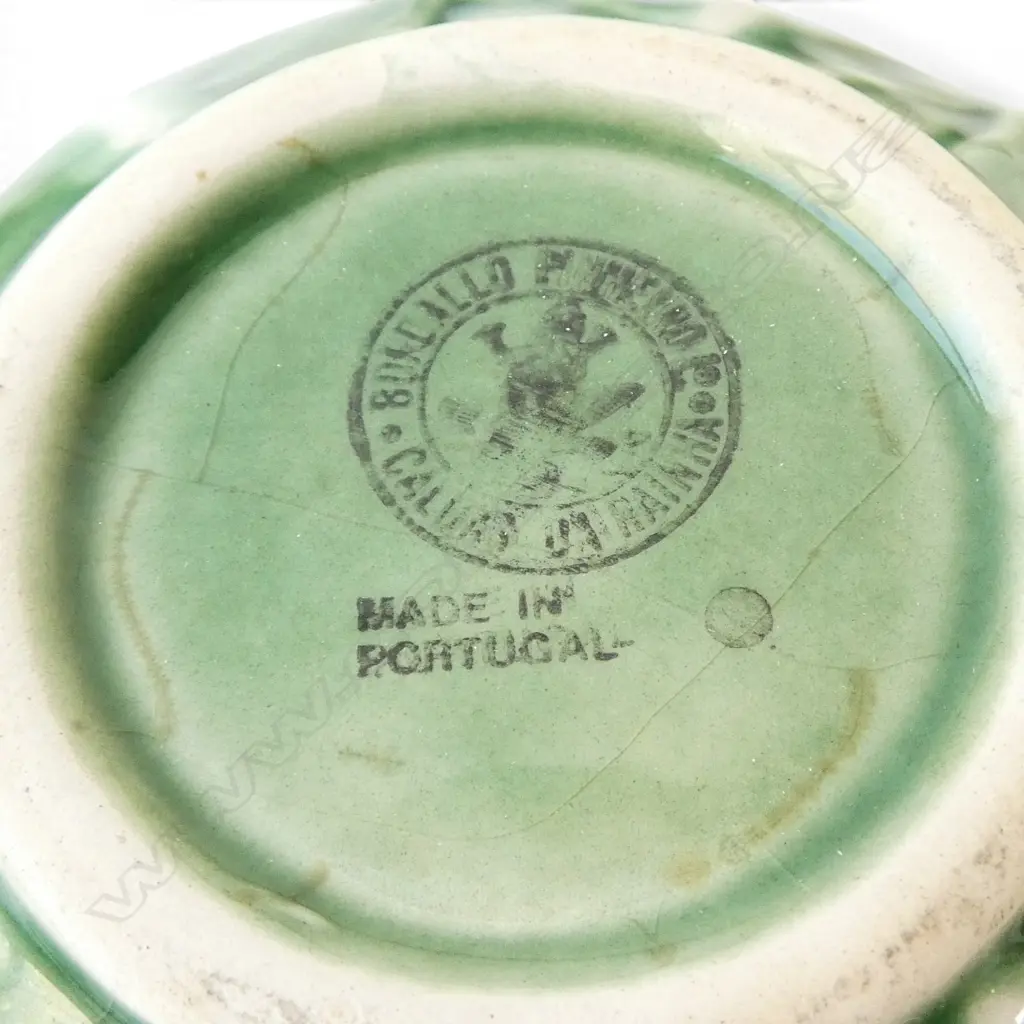 5 PCES BORDALLO PINHEIRO MAJOLICA CHINA; 2 C/S, CUP, PLATE & BERRY BOWL Image 1++