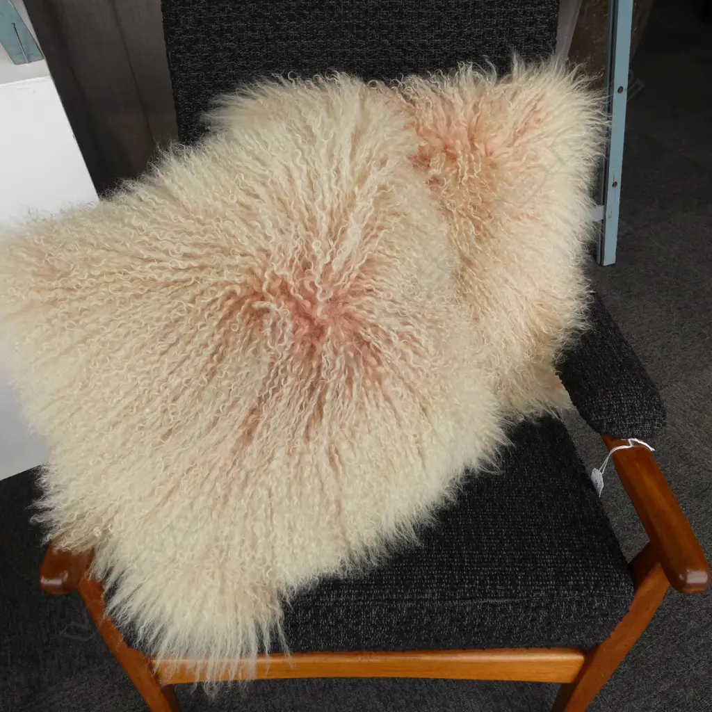 2 SHEEPSKIN CUSHIONS 450x450mm Image 1++