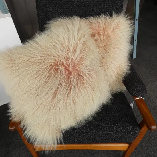 2 SHEEPSKIN CUSHIONS 450x450mm