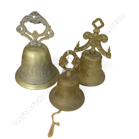 3 BRASS BELLS H.200mm