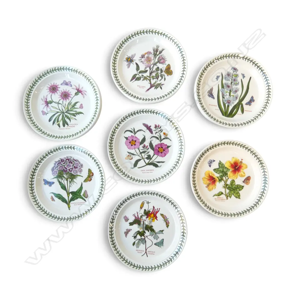 14 PORTMEIRION 'THE BOTANIC GARDEN' PLATES Dia.220mm Image 1++