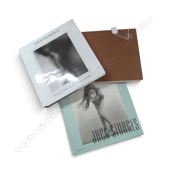 3 BOOKS OF NUDE PHOTOGRAPHY; JOCK STURGES, 2x DAVID HAMILTON