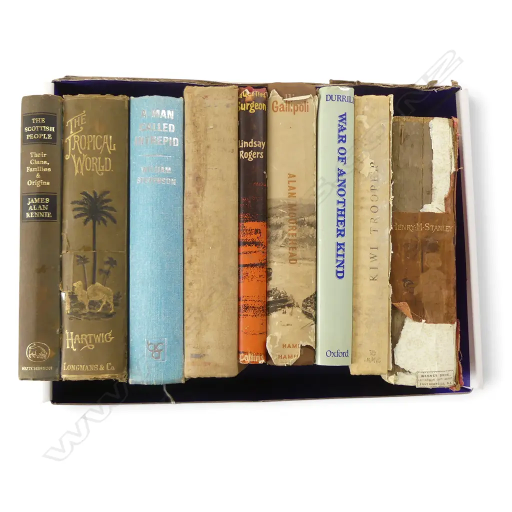 9 BOOKS – SCOTTISH, GALLIPOLI, KIWI TROOPER, CANT. REGIMENT ETC  Image 1++