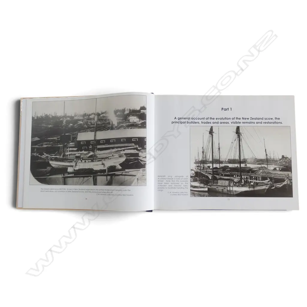 HISTORY OF NEW ZEALAND SCOWS AND THEIR TRADES by DAVID LANGDON, signed 1st Ed. Image 1++