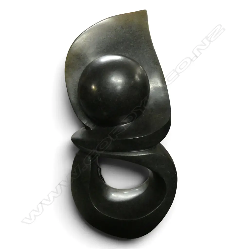 AFRICAN POLISHED STONE SCULPTURE H.500mm Image 1++