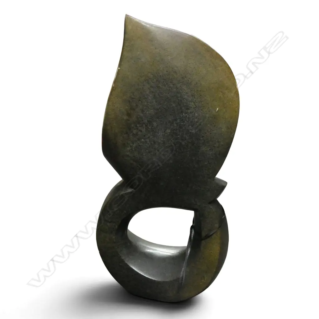 AFRICAN POLISHED STONE SCULPTURE H.500mm Image 1++