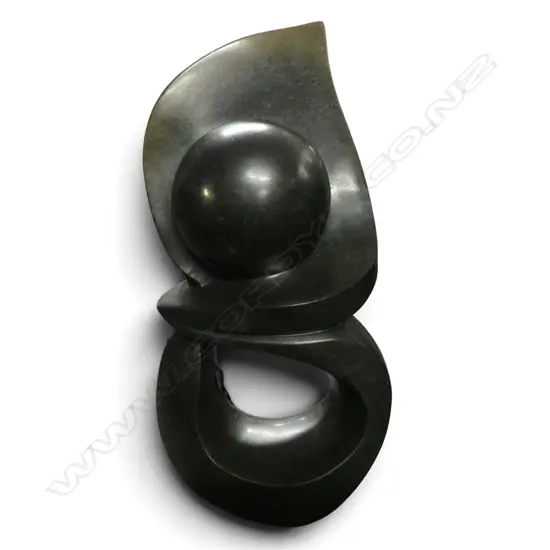 AFRICAN POLISHED STONE SCULPTURE H.500mm