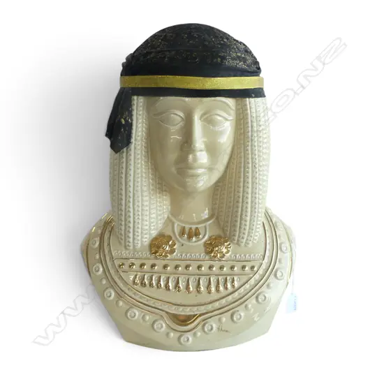 EGYPTIAN CERAMIC BUST H.470mm