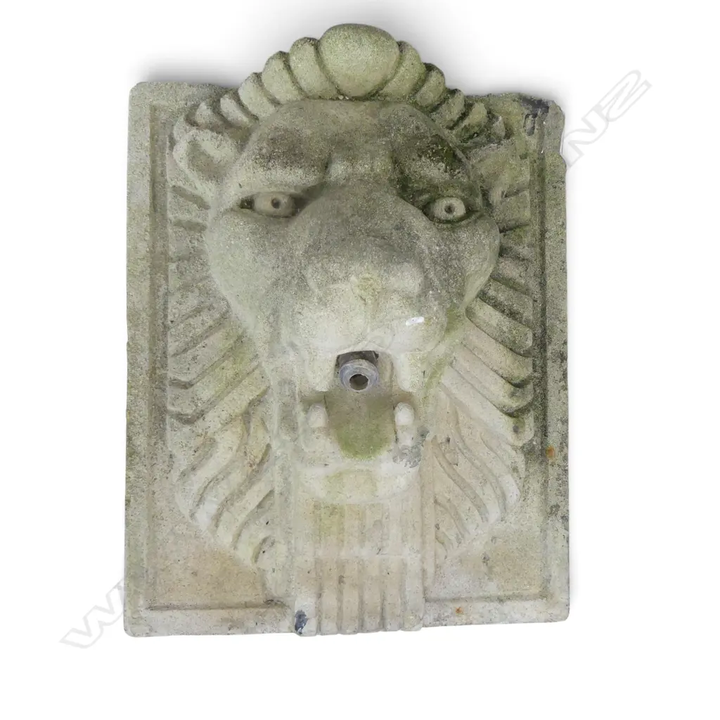 CONCRETE LION HEAD FOUNTAIN BLOCK 240x140x290mm Image 1++