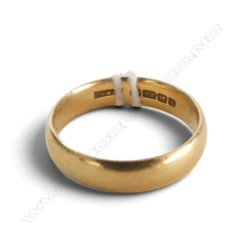 22ct WEDDER w. English hallmarks 5.19gms SIZE N Image 1++