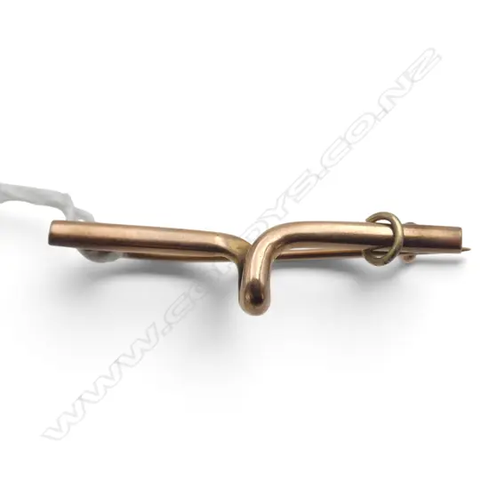 9ct ROSE GOLD BROOCH 3.19gms