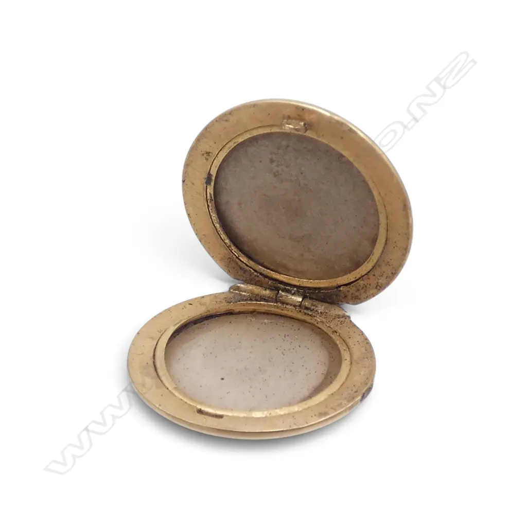 14CT LOCKET 20mm dia 3gms NO BALE Image 1++