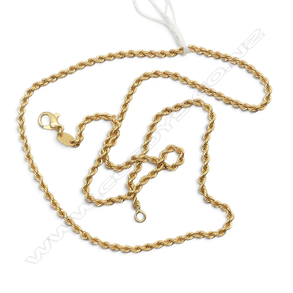 18CT CHAIN L.495mm 13.8gms Image 1++