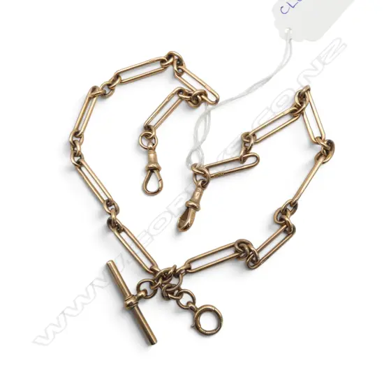 9CT FOB CHAIN w. T BAR L.450mm 38.5gms