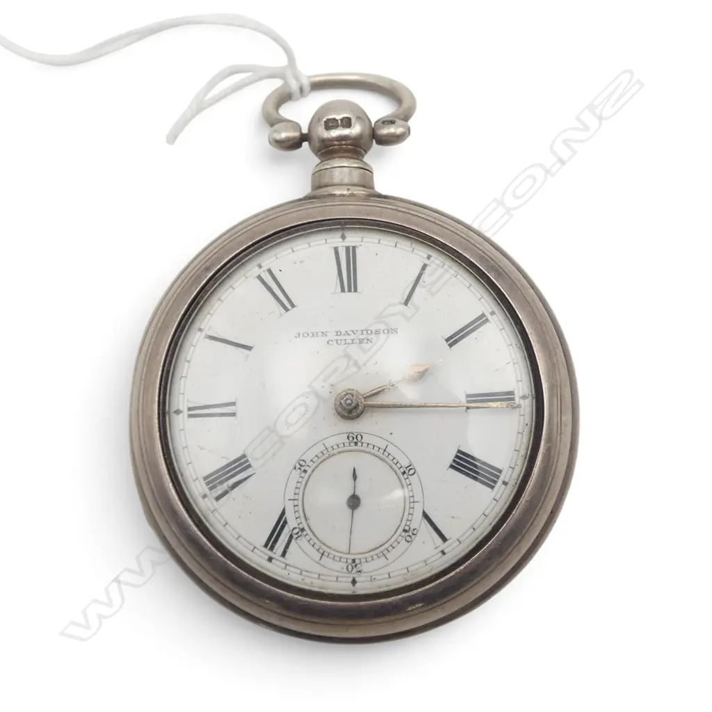 Chester 1869 SILVER PAIR CASED FUSEE POCKET WATCH by John Davidson of Cullen. 166gms Image 1++