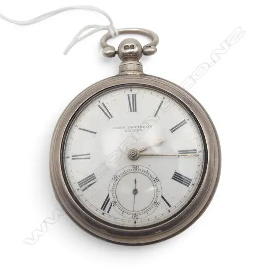 Chester 1869 SILVER PAIR CASED FUSEE POCKET WATCH by John Davidson of Cullen. 166gms
