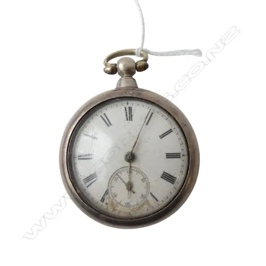 London 1882 SILVER PAIR CASED FUSEE POCKET WATCH 128gms