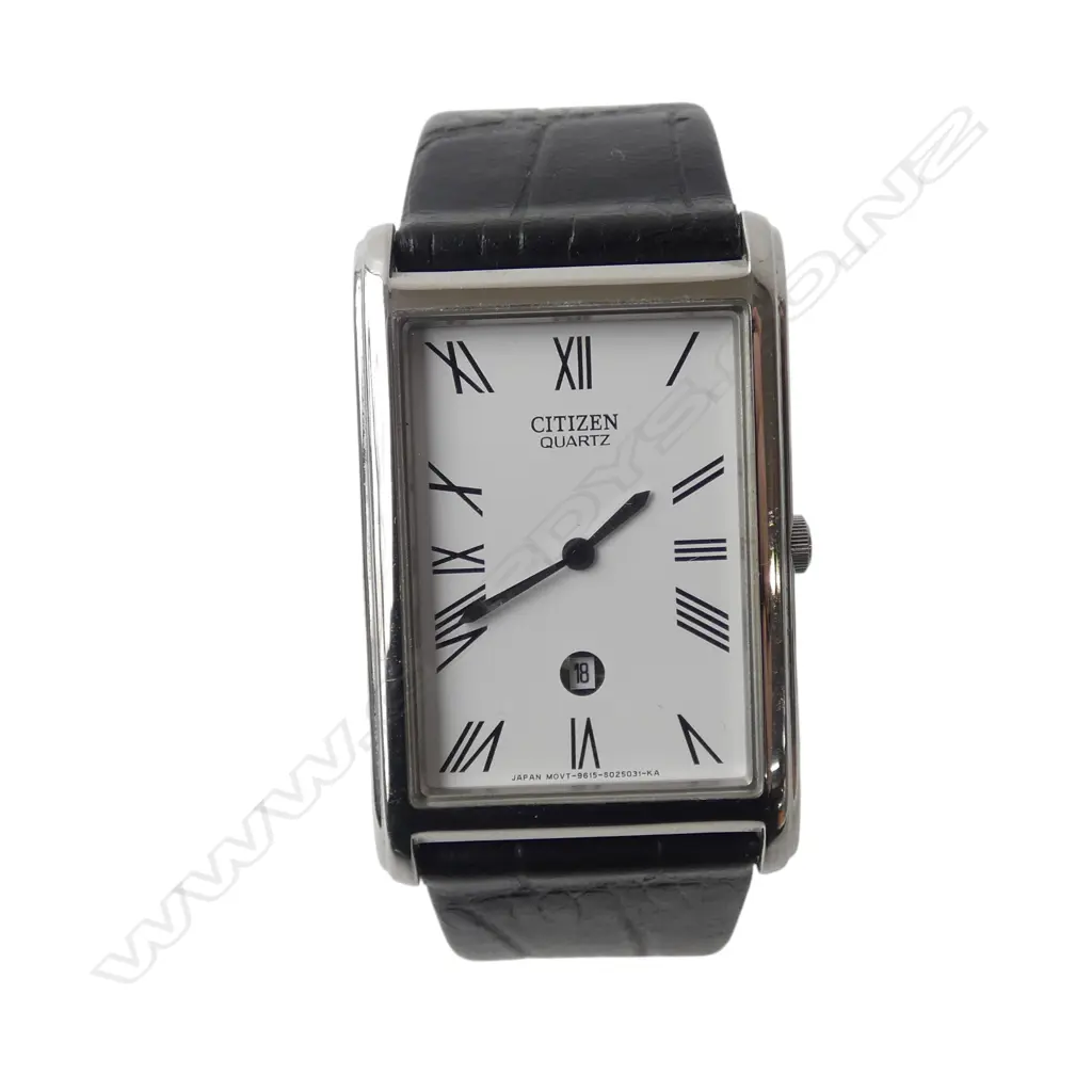Gent's Citizen quartz Tank style dress wristwatch Image 1++