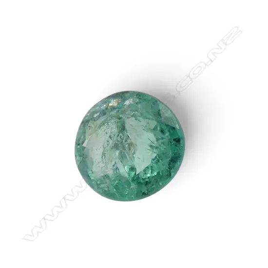 LOOSE ROUND CUT EMERALD, 0.73ct