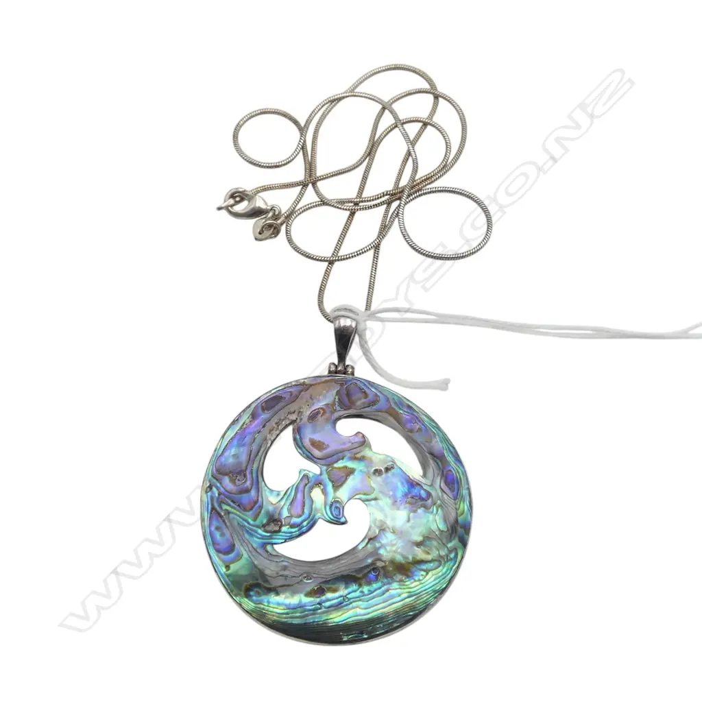 PAUA STG SILVER PENDANT Image 1++