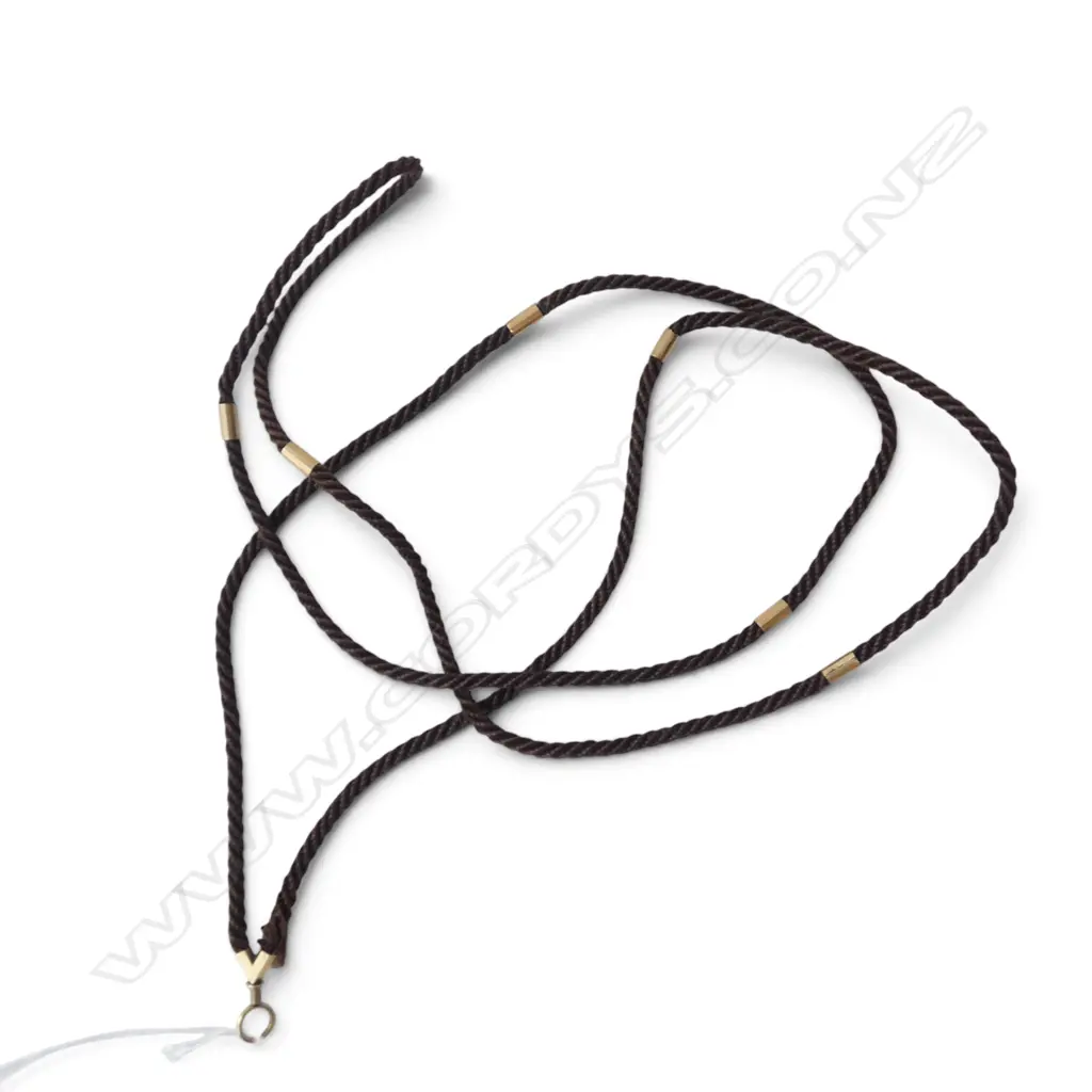 VICTORIAN MOURNING HAIR MUFF CHAIN gold plated mounts Image 1++