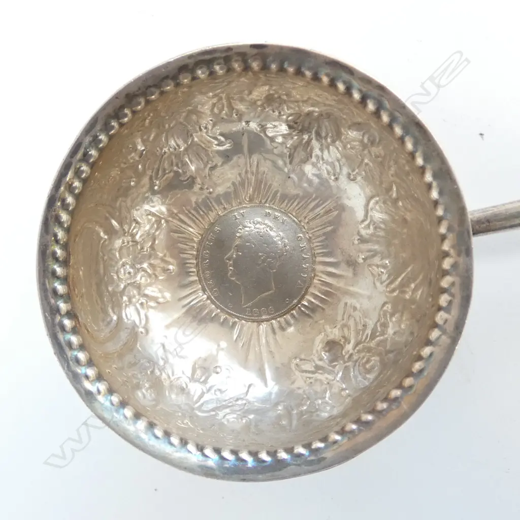 GEORGIAN 1826 SILVER & BALEEN TODDY LADLE L.345mm Image 1++